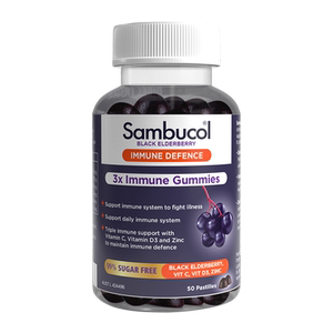 澳洲Sambucol善倍康黑接骨木莓VC+免疫力锌软糖