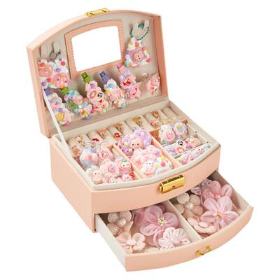 咕卡+发饰+首饰+奶油礼盒套装