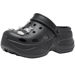 热风厚底洞洞鞋女鞋2026年夏季新款户外包头拖鞋休闲沙滩凉拖凉鞋