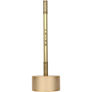 再唐如意金箍棒笔创意中性签字笔商务高档黄铜金属加长笔杆重手感