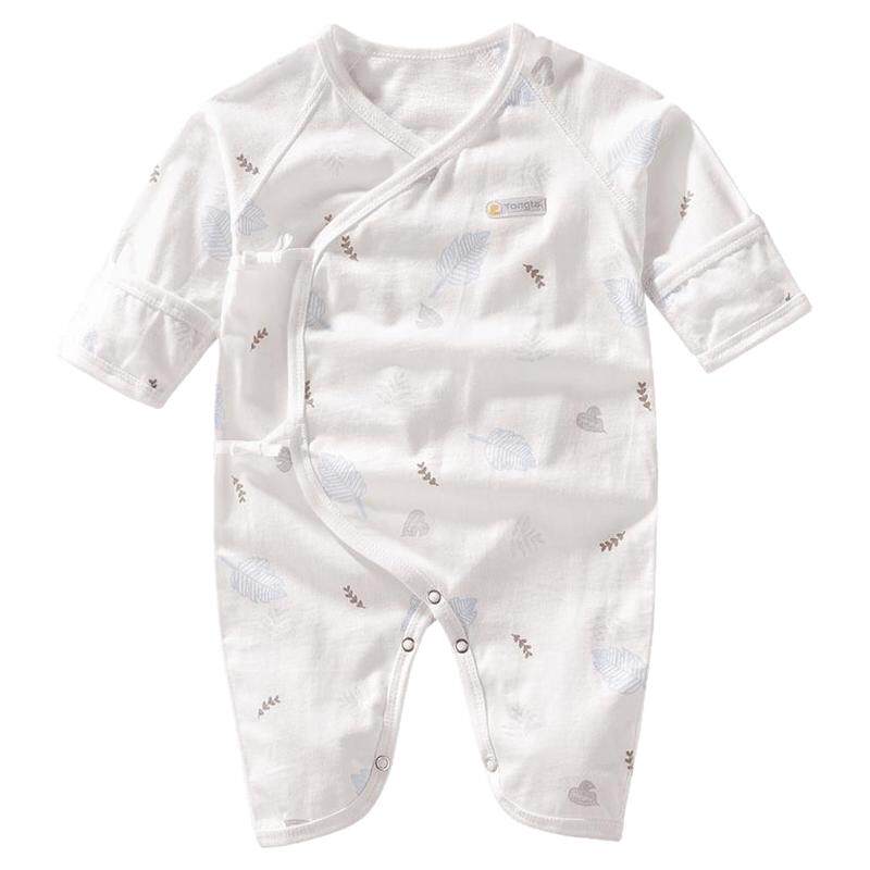 童泰新生婴儿衣服夏季连体衣纯棉初生儿蝴蝶衣薄款和尚服哈衣