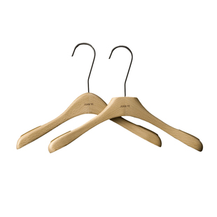 服装店专用实木衣架榉木清漆衣挂女装店无痕防滑衣撑裤架定制LOGO