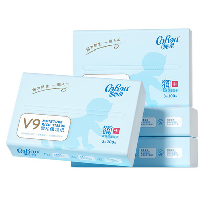 可心柔婴儿云柔巾100抽12包