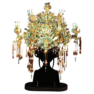 九霄青羽冠金属拼图手工DIY材料拼装模型十里红妆女朋友礼物凤冠