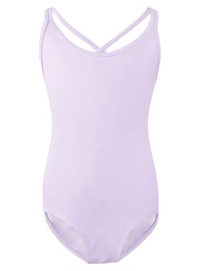 儿童舞蹈服带内衬双吊带形体练功