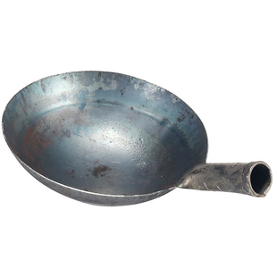 包邮大铁勺户外锅饭勺清理下水道 淤泥勺挖泥土勺铁瓢小铁锅钢勺