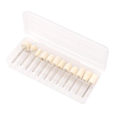 羊毛抛光磨头套装12支2.35柄