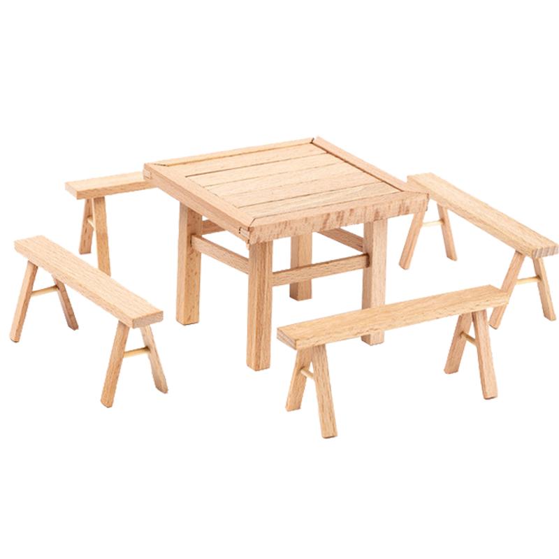 榫卯桌椅儿童手工拼装积木diy学生教学木质玩具小木工制作材料包