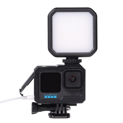 可侧开充电外壳适用gopro11/10兔笼gopro9边框防摔保护套散热底座gopro配件