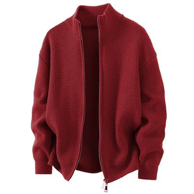 NN真维斯本命年红色毛衣男款冬季