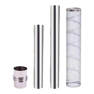 农村柴火炉灶烟管取暖炉子排烟管柴火炉烟囱不锈钢烟管道配件接头