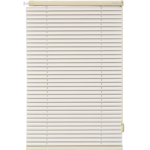 美尔耐3.5cm宽百叶窗帘铝合金拉珠升降遮光办公室卫生间浴室厕所