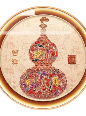葫芦入户玄关寓意好装饰画