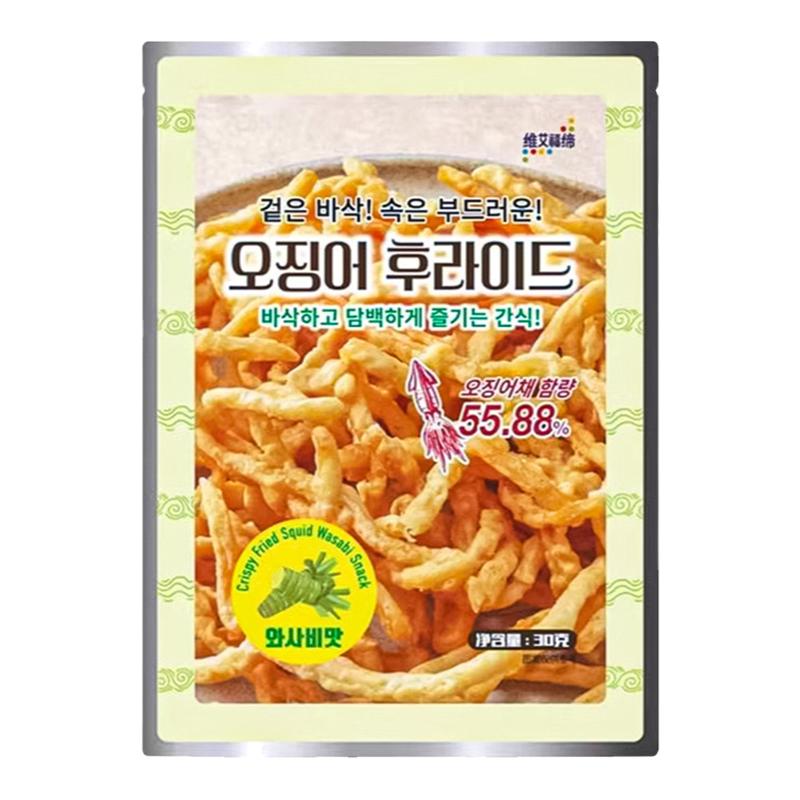 维艾福缔油炸鱿鱼丝脆条韩国同款原味蒜香下酒零食品追剧小吃解馋