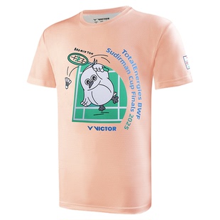 VICTOR/威克多大赛羽毛球文化衫2025胜利苏迪曼杯纪念T恤T-SC2503