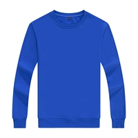 С круглым воротником, синий