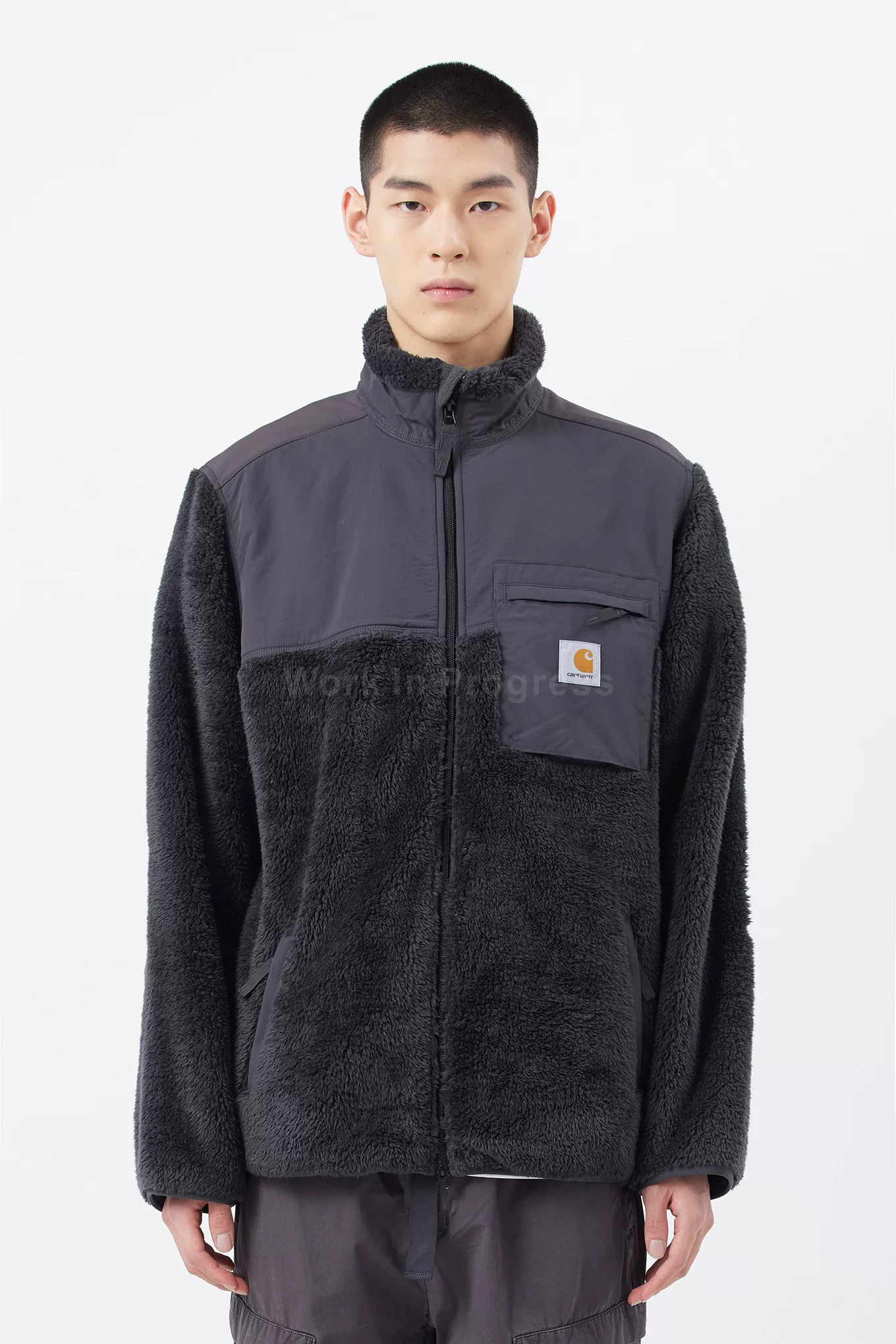 [Carhartt WIP jackson jacket鎽囩矑缁掑す鍏嬪崱鍝堢壒姣涚粧澶栧029566H]