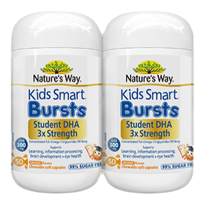 【小酒窝同款】 NaturesWay佳思敏儿童学生三倍DHA记忆补大脑鱼油