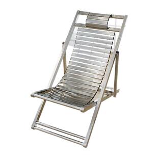 SUS304不锈钢沙滩椅家用阳台午休办公靠背户外凉椅老成大人逍遥椅