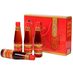 崔字牌小磨香油芝麻油香油小瓶家用小罐农家蘸料年货礼盒448mlx4