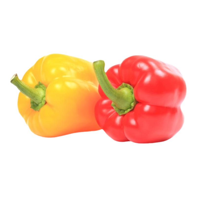 新鲜蔬菜红黄彩椒500g甜圆椒