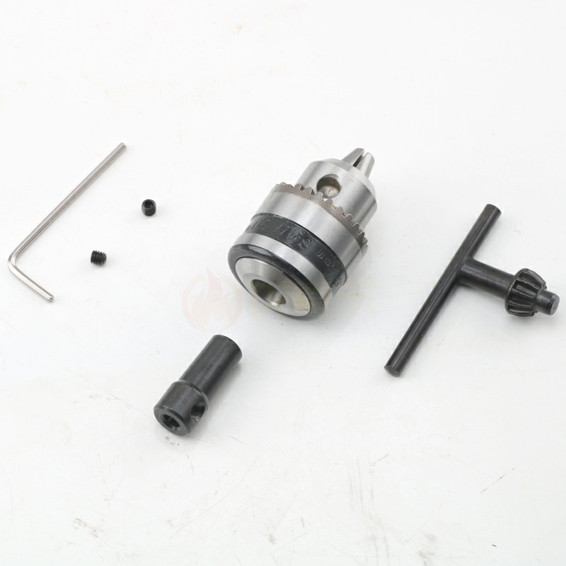 电机改装电钻电磨马达转轴钻锥度电钻杆电机轴套夹头连接10mmB10