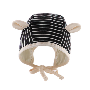 婴儿帽子春秋薄款婴幼儿男童护耳帽韩版可爱小男孩宝宝防风包头帽