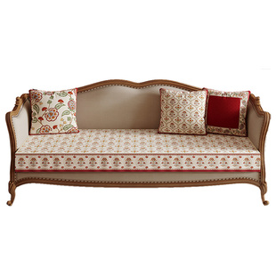 洛美丹顿复古田园沙发垫客厅沙发巾四季通用防猫抓坐垫定制罗莎娜