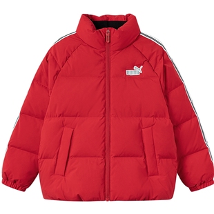 PUMA彪马童装冬季新款儿童羽绒服T7立领厚款羽绒外套防泼水冬装
