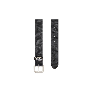 [礼物]DIESEL男女同款25秋冬OVAL D黑色腰带X10314PS681