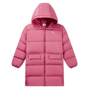 蓬蓬羽-安踏儿童小童中长款羽绒服2026冬新款舒适保暖四防厚外套