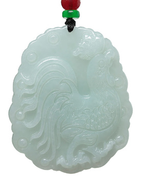 翡翠玉石挂件项链属相狗