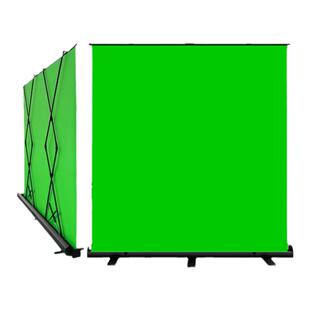 地拉式绿幕绿布抠像背景布直播使用手动升降一体抽拉式便携式不透光不反光加厚牛津布直播间专业视频拍照抠图