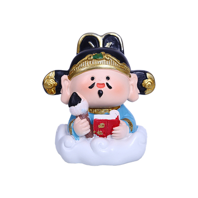 文曲星考神桌面摆件文昌帝君附体
