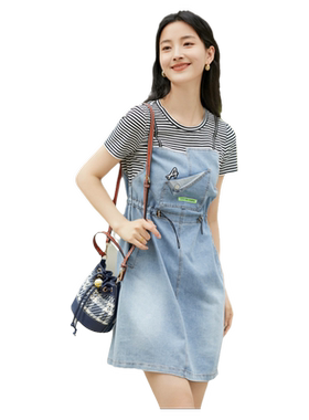 乔妮塔品牌2026夏季新款条纹短袖