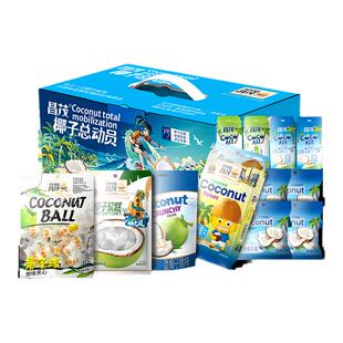 海南特产昌茂椰子总动员零食品礼盒包椰汁水节日礼小吃椰片块球糖
