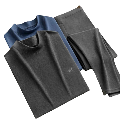 猫人【中领保暖内衣男士套装】