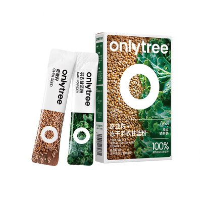 onlytree奇亚籽羽衣甘蓝粉官方旗舰店代餐饱腹减负高纤高蛋白早餐
