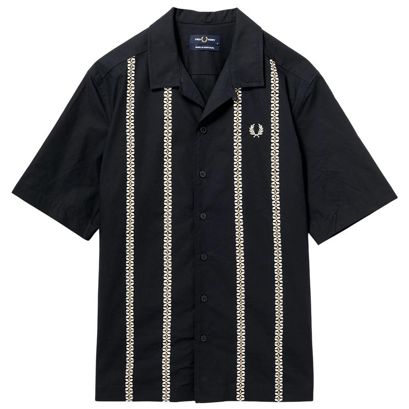 FREDPERRY宽松短袖衬衫