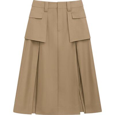 播高腰工装裙女商场同款春夏设计感可露丽半身裙 BDR2BD0820