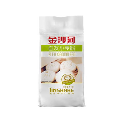 金沙河自发面粉2斤中筋面粉通用面粉家用包子馒头自发酵免免酵母