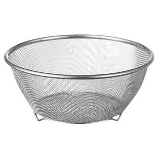 不锈钢网盆淘米过滤网家用厨房过滤隔渣网筛网漏碗形滤渣篮 米木