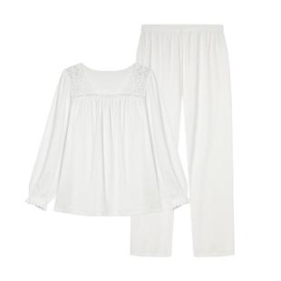 CA BRIDA/嘉德丽亚【初雪】秋冬法式新品棉绒睡衣套N908