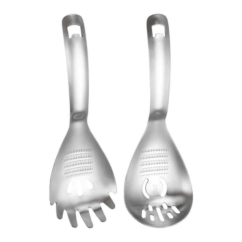 多功能研磨勺不锈钢漏勺蒜泥神器