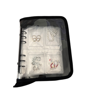 首饰收纳盒PVC防氧化耳环项链活页册饰品透明密封袋加厚大容量