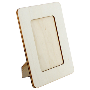 手工diy相框 5寸6寸7寸8寸椭圆制作横竖创意摆台实木素胚亲子益智