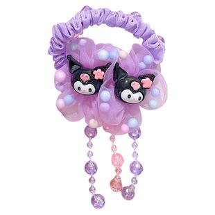 儿童卡通花朵发圈小女孩马尾头绳公主发饰高弹耐用女童发绳皮筋