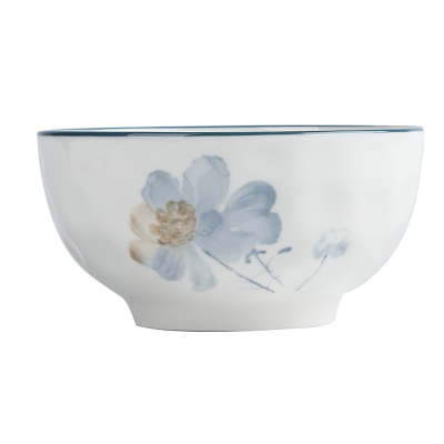 中式2个6英寸面碗 家用2025新款大号釉下彩汤面碗高颜值陶瓷大碗