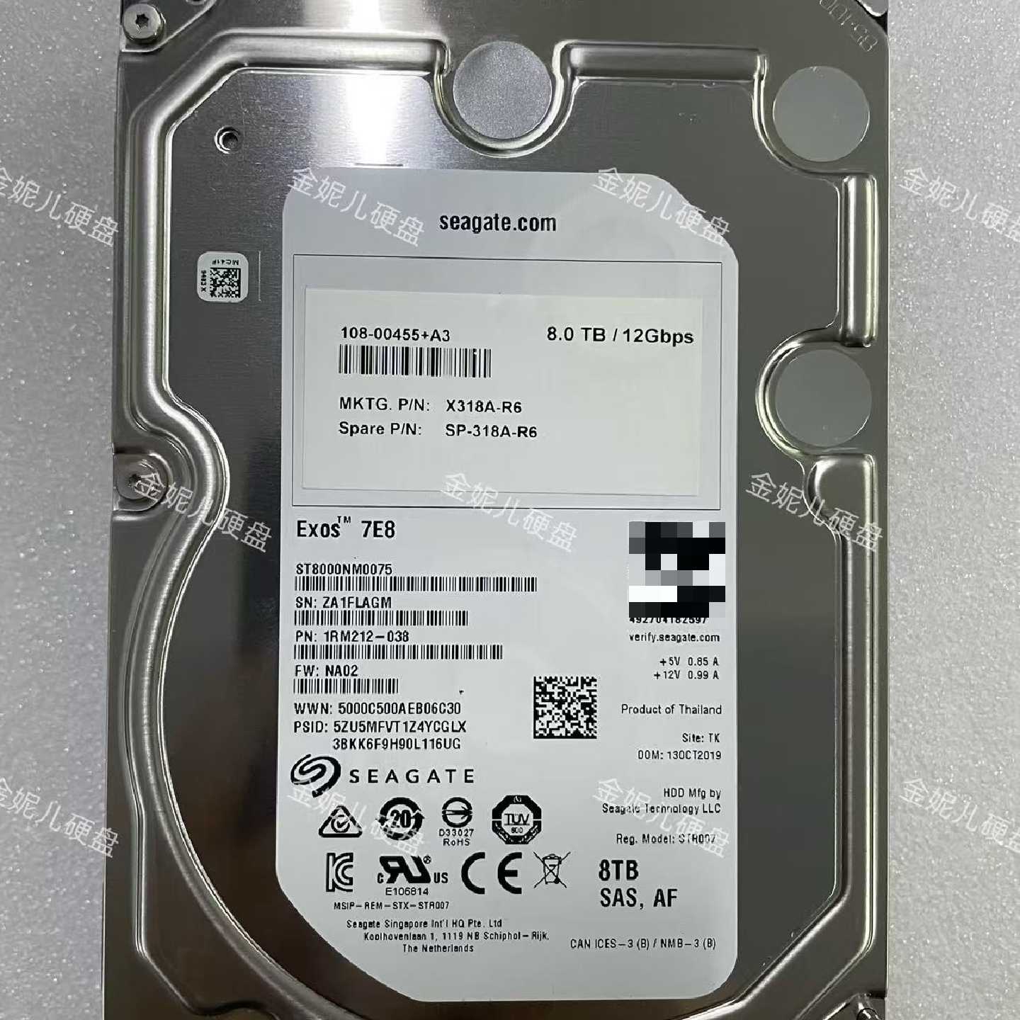 【请询价】netapp X318A ST8000NM0075 - 实物图
