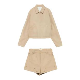 【现货】About Reformation高级味拿捏~套装短款夹克外套高腰短裤